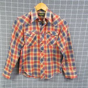 Vintage Wrangler Snap Button Down Shirt
